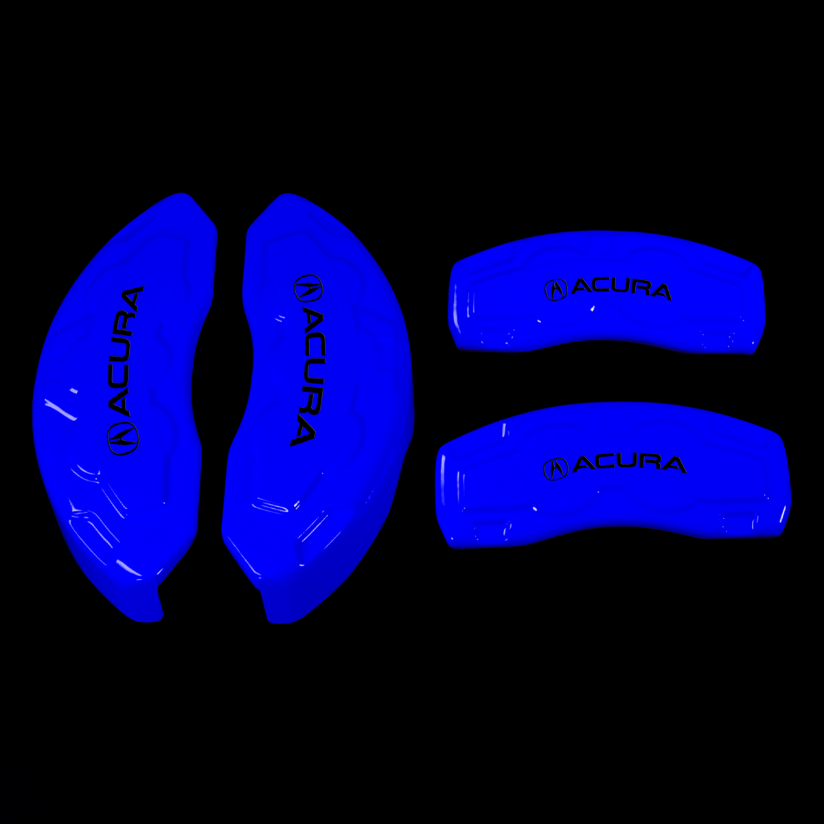 Custom Brake Caliper Covers for Acura in Blue Color Set of 4 + Warra Caliper Covers USA