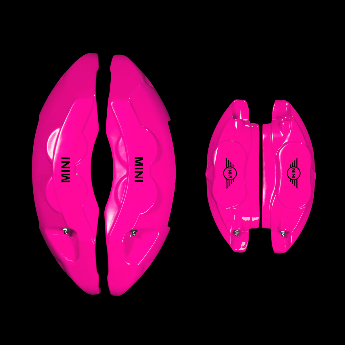 Custom Brake Caliper Covers for Mini in Fuchsia Color Set of 4 + War