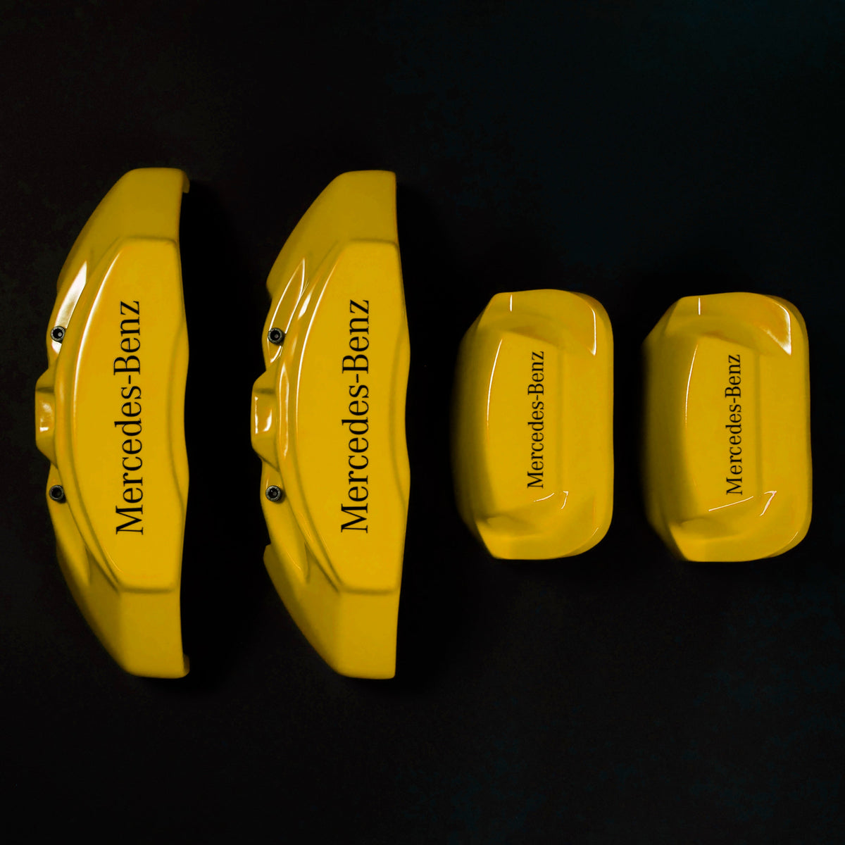 Custom Brake Caliper Covers for Mercedes-Benz in Yellow Color