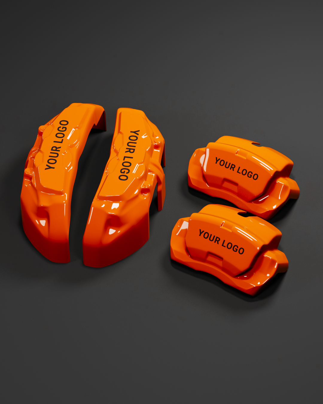 Custom Brake Caliper Covers for Rolls-Royce in Orange Color – Set of 4 + Warranty