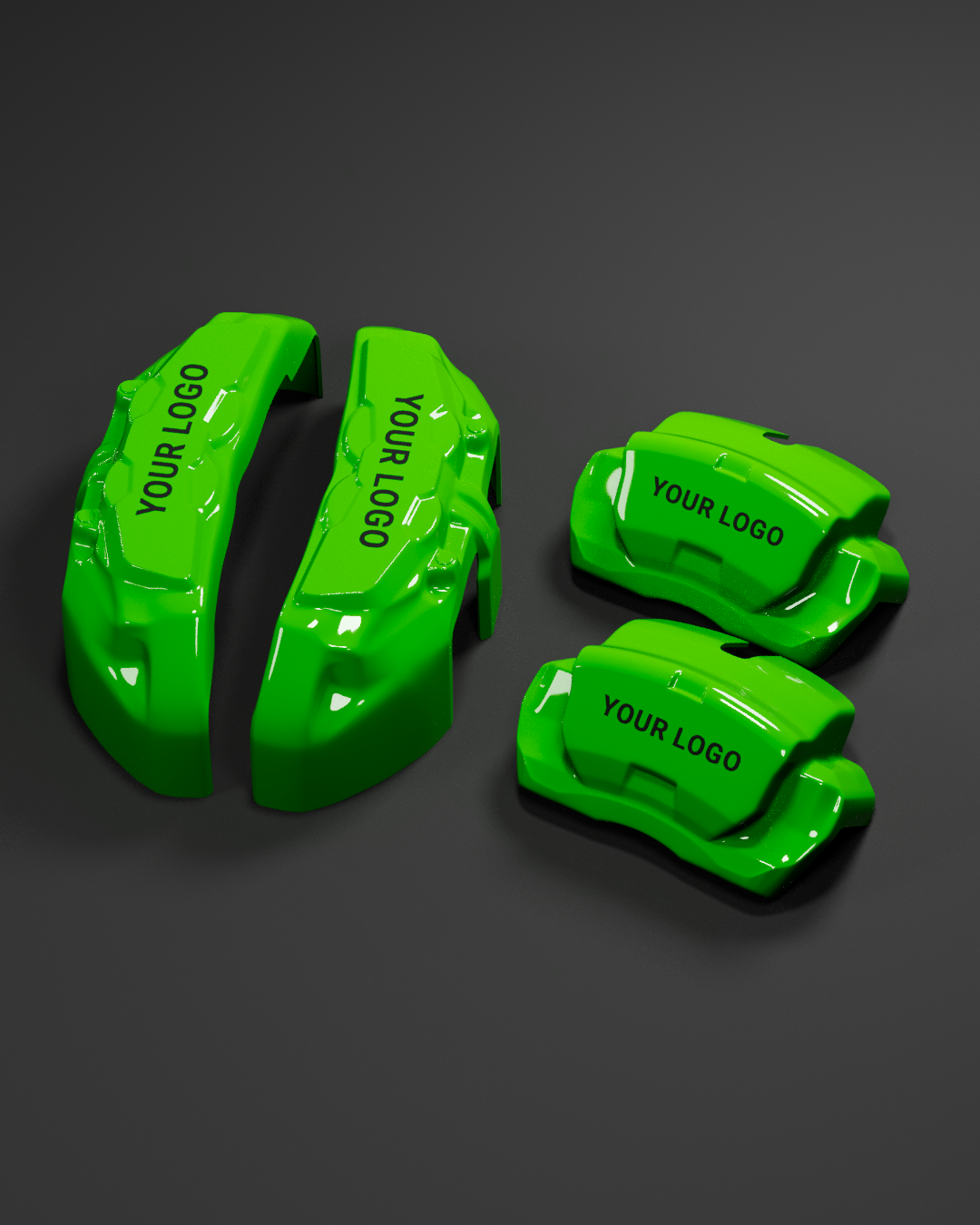 Custom Brake Caliper Covers for Rolls-Royce in Green Color – Set of 4 + Warranty
