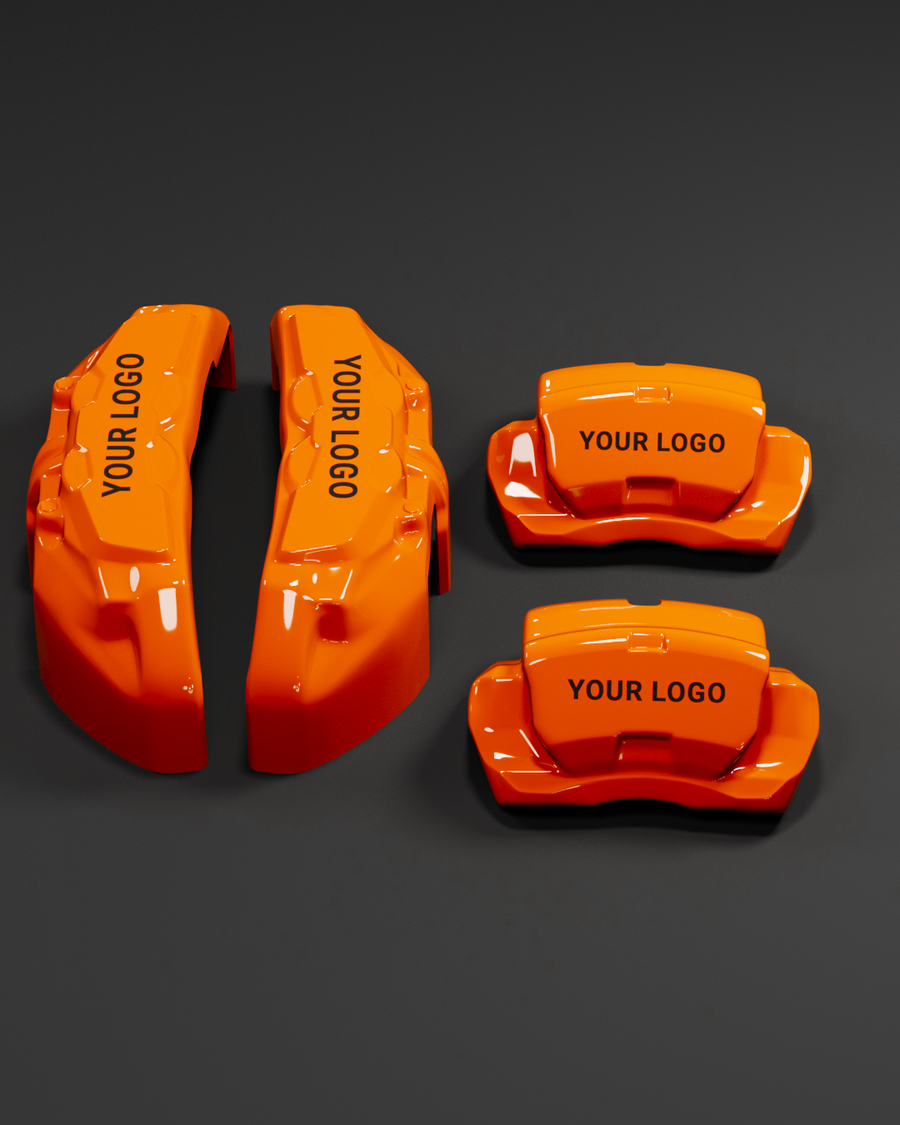 Custom Brake Caliper Covers for Rolls-Royce in Orange Color – Set of 4 + Warranty