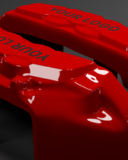 Custom Brake Caliper Covers for Rolls-Royce in Red Color – Set of 4 + Warranty
