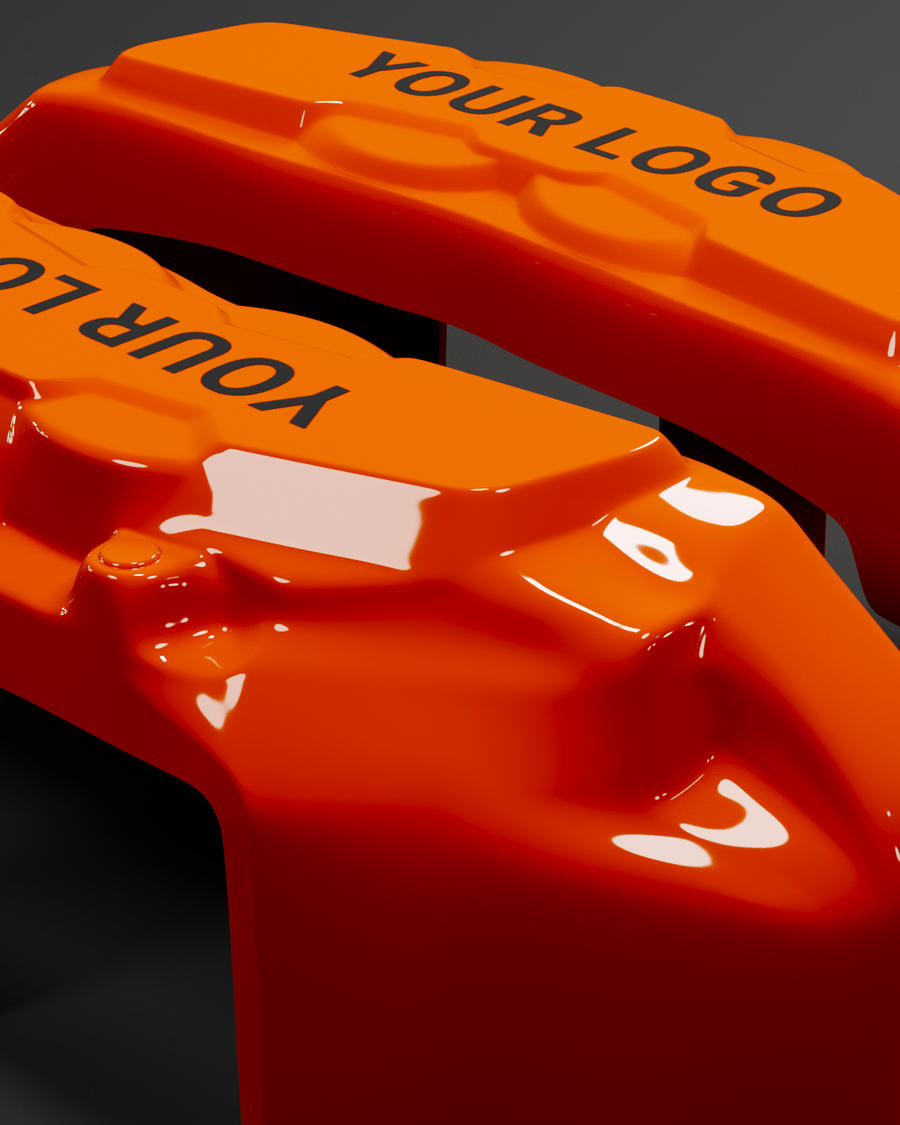Custom Brake Caliper Covers for Rolls-Royce in Orange Color – Set of 4 + Warranty