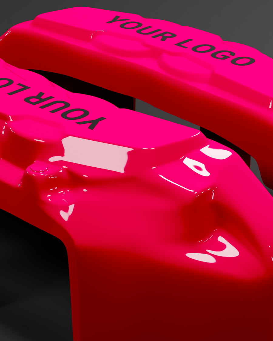 Custom Brake Caliper Covers for Rolls-Royce in Fuchsia Color – Set of 4 + Warranty