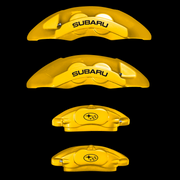 Custom Brake Caliper Covers for Subaru in Yellow Color – Set of 4 + Warranty