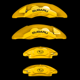 Custom Brake Caliper Covers for Subaru in Yellow Color – Set of 4 + Warranty