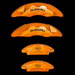 Custom Brake Caliper Covers for Subaru in Orange Color – Set of 4 + Warranty