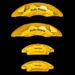Custom Brake Caliper Covers for Rolls-Royce in Yellow Color – Set of 4 + Warranty