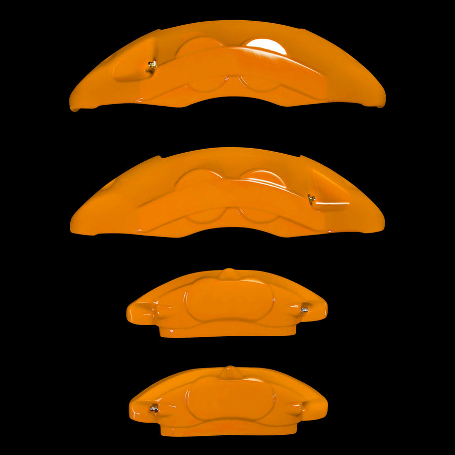 Custom Brake Caliper Covers for BMW – M Style in Orange Color – Set of 4 + Warranty