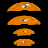Custom Brake Caliper Covers for BMW – M Style in Orange Color – Set of 4 + Warranty