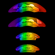 Custom Brake Caliper Covers for Subaru in Custom Color – Set of 4 + Warranty