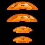 Custom Brake Caliper Covers for Mini in Orange Color – Set of 4 + Warranty