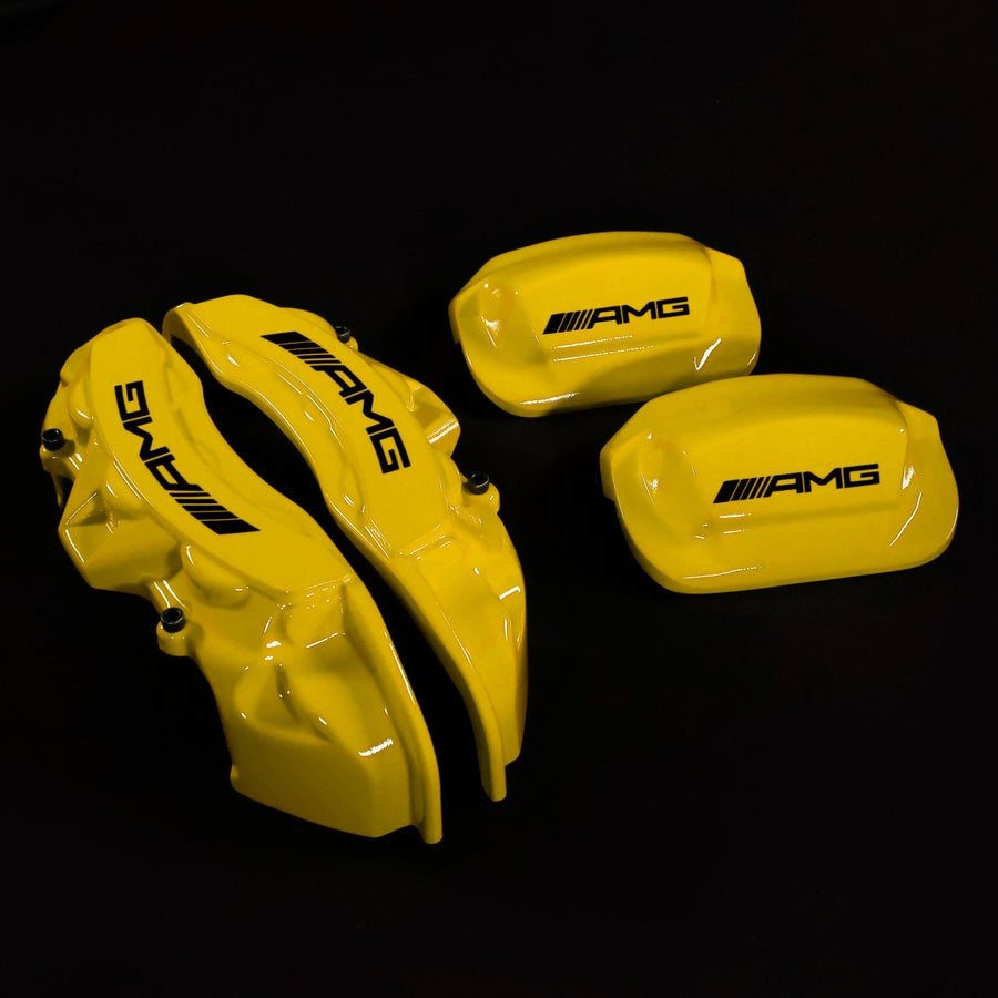 Brake Caliper Covers for Mercedes-Benz G550 2018-2024 – AMG Style in Yellow Color – Set of 4 + Warranty