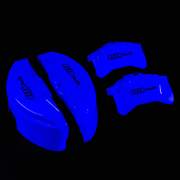 Custom Brake Caliper Covers for Audi in Blue Color – Set of 4 + Warranty