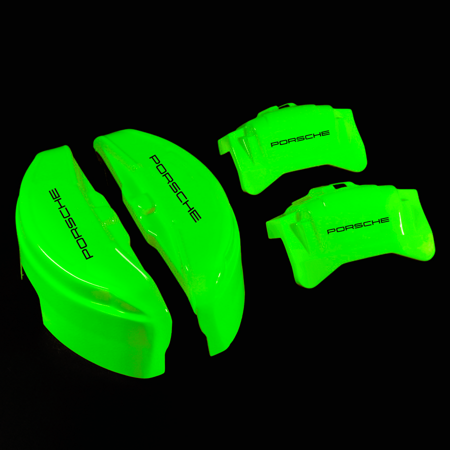Custom Brake Caliper Covers for Porsche in Green Color – Set of 4 + Warranty