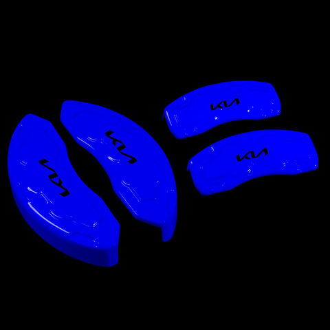 Custom Brake Caliper Covers for Kia in Blue Color – Set of 4 + Warranty