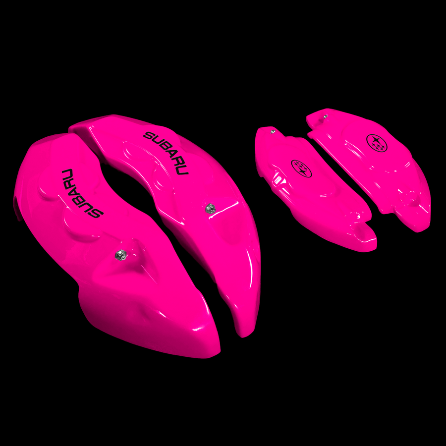 Custom Brake Caliper Covers for Subaru in Fuchsia Color – Set of 4 + Warranty