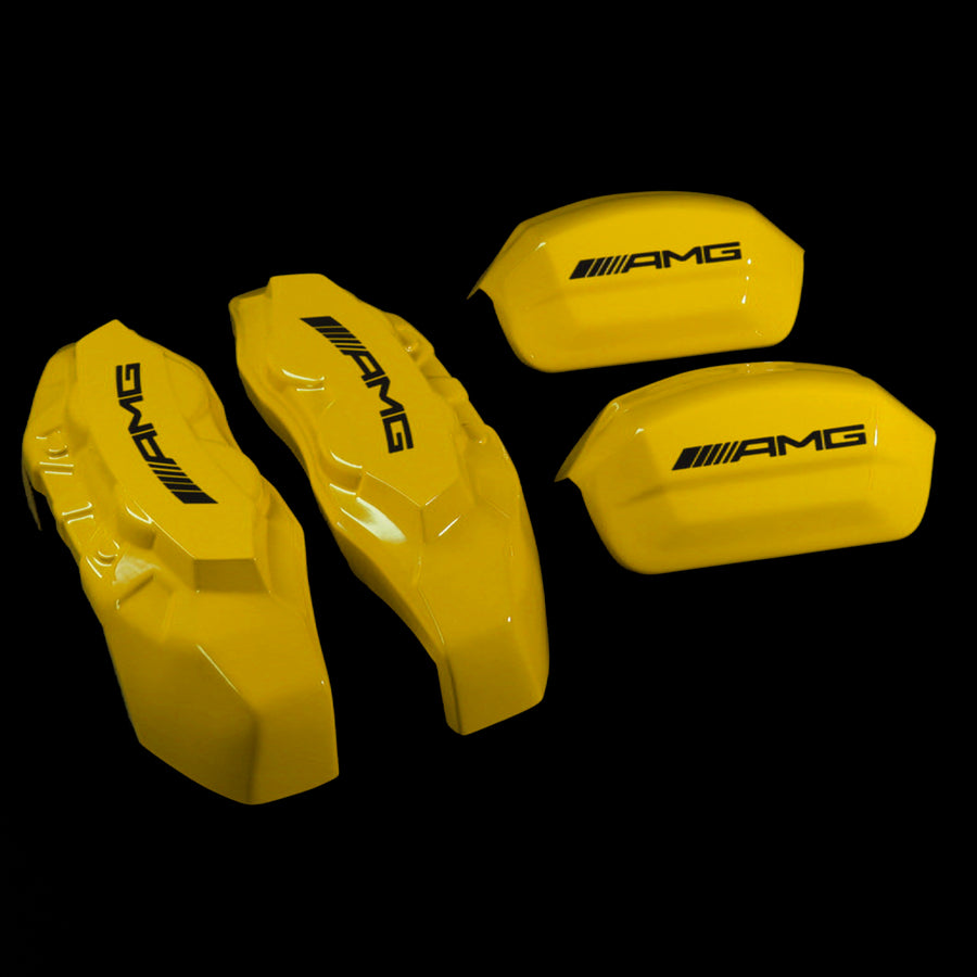 Brake Caliper Covers for Mercedes-Benz C43 2015-2018 – AMG Style in Yellow Color – Set of 4 + Warranty