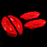 Custom Brake Caliper Covers for Cadillac in Red Color – Set of 4 + Warranty
