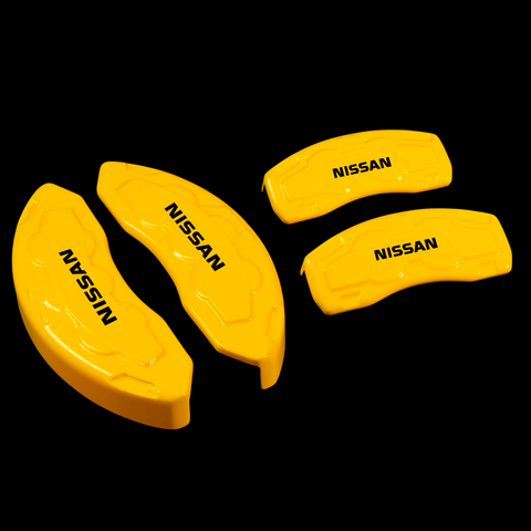 Custom Brake Caliper Covers for Nissan in Yellow Color – Set of 4 + Warranty