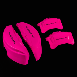 Custom Brake Caliper Covers for Porsche in Fuchsia Color – Set of 4 + Warranty