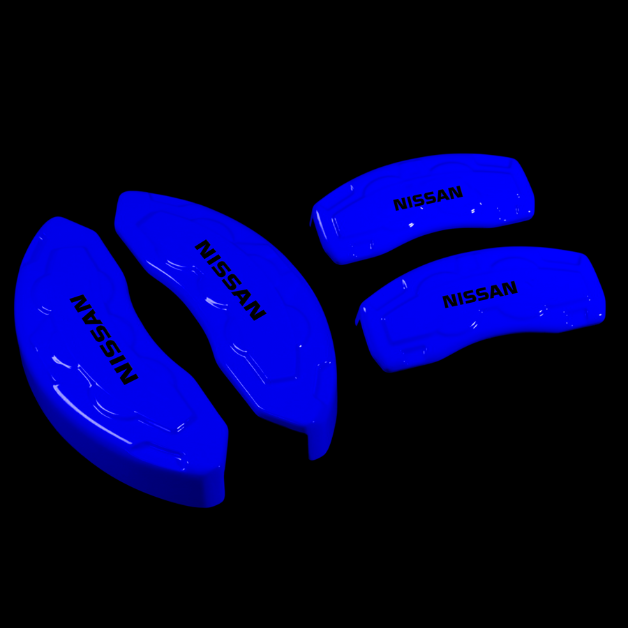 Custom Brake Caliper Covers for Nissan in Blue Color – Set of 4 + Warranty