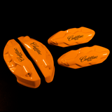 Custom Brake Caliper Covers for Cadillac in Orange Color – Set of 4 + Warranty