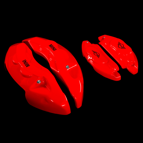 Custom Brake Caliper Covers for Mini in Red Color – Set of 4 + Warranty
