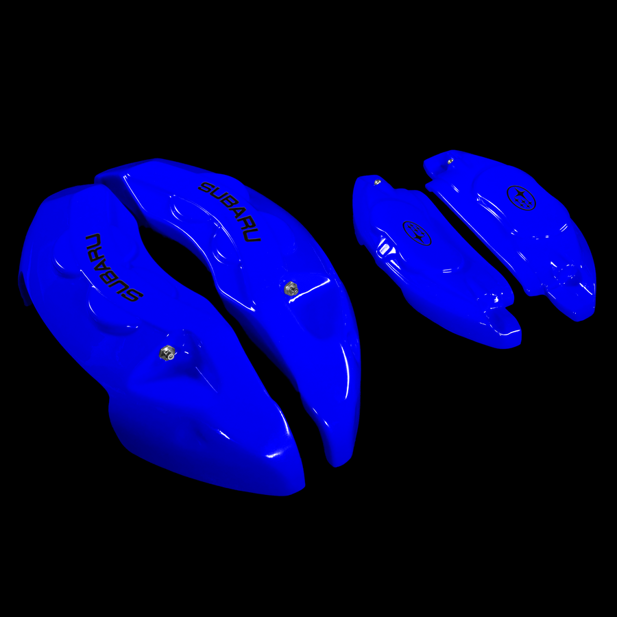 Custom Brake Caliper Covers for Subaru in Blue Color – Set of 4 + Warranty