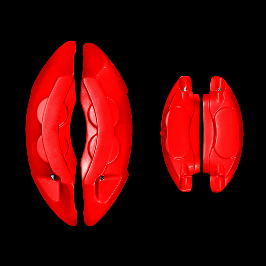 Custom Brake Caliper Covers for BMW in Red Color – Set of 4 + Warranty