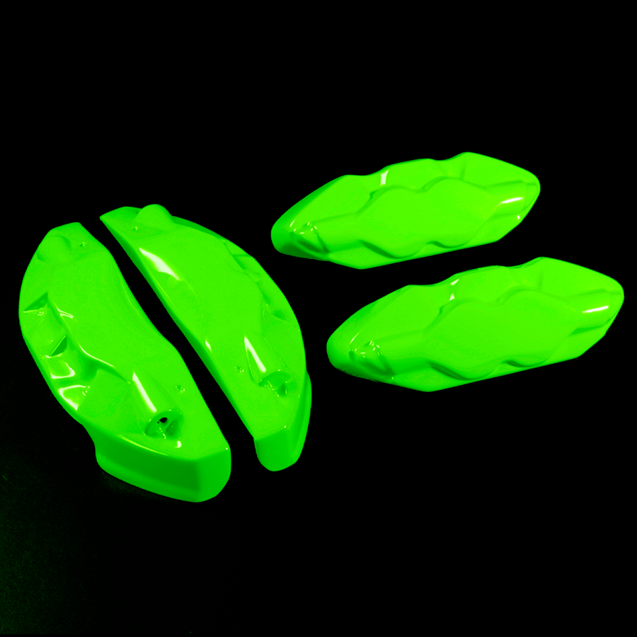 Custom Brake Caliper Covers for Cadillac in Green Color – Set of 4 + Warranty