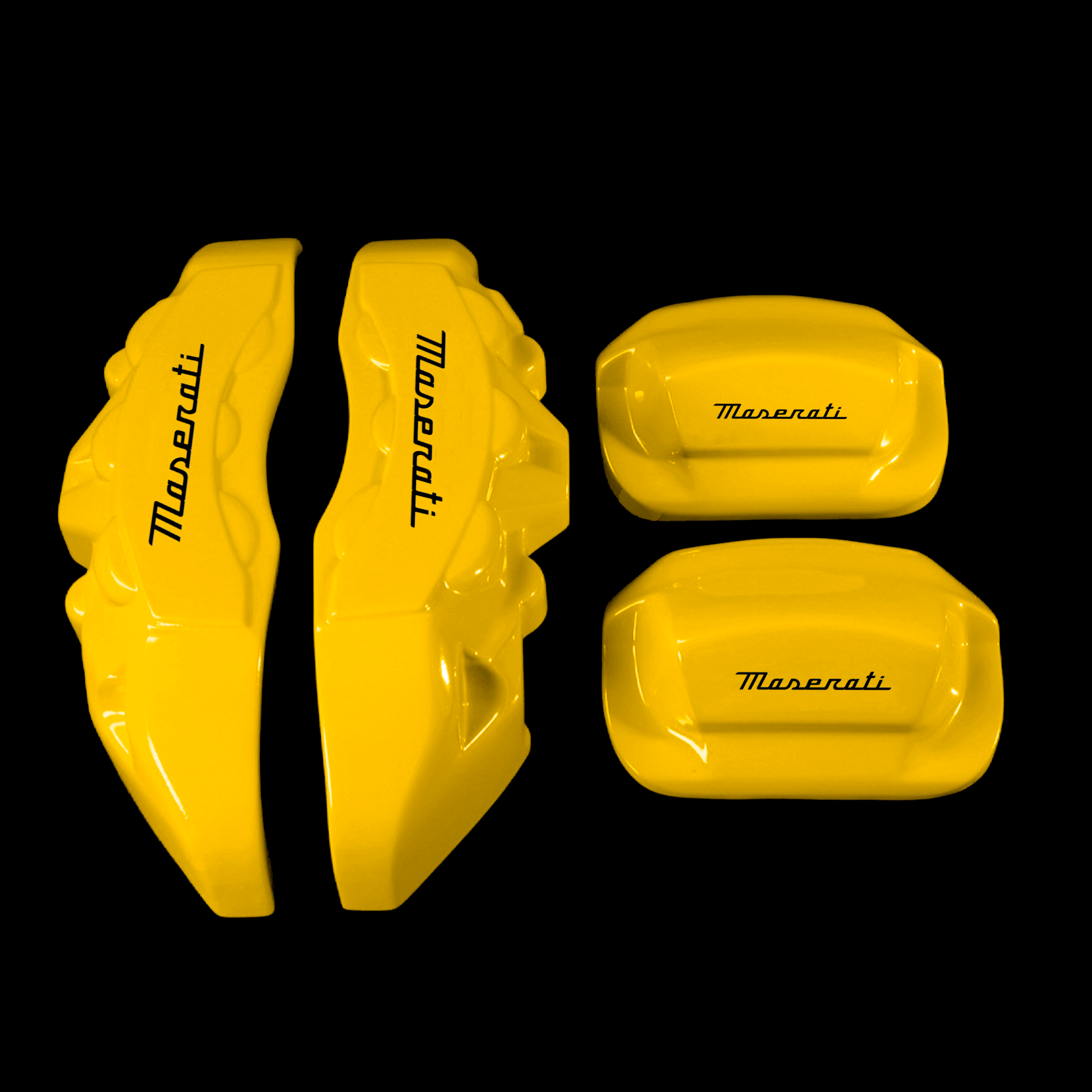 Custom Brake Caliper Covers for Maserati in Yellow Color – Set of 4 + Warranty