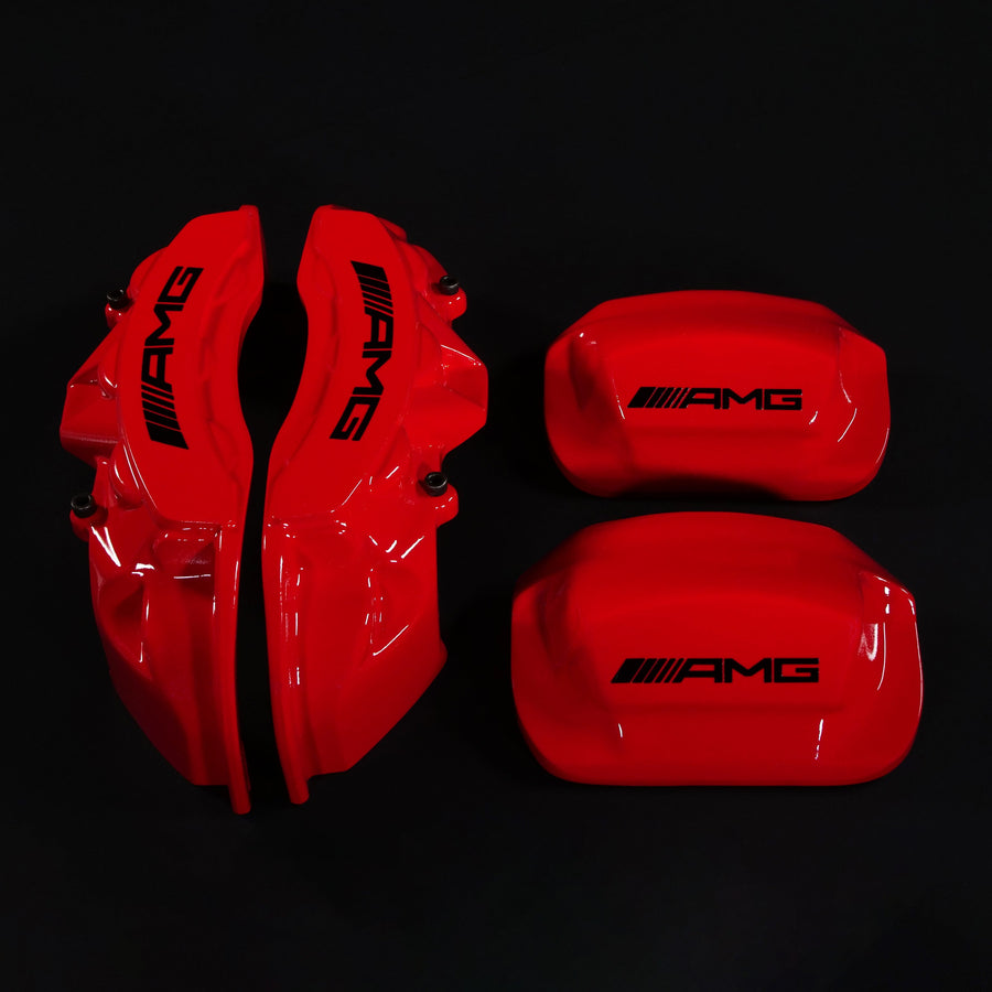 Brake Caliper Covers for Mercedes-Benz G550 2018-2024 – AMG Style in Red Color – Set of 4 + Warranty
