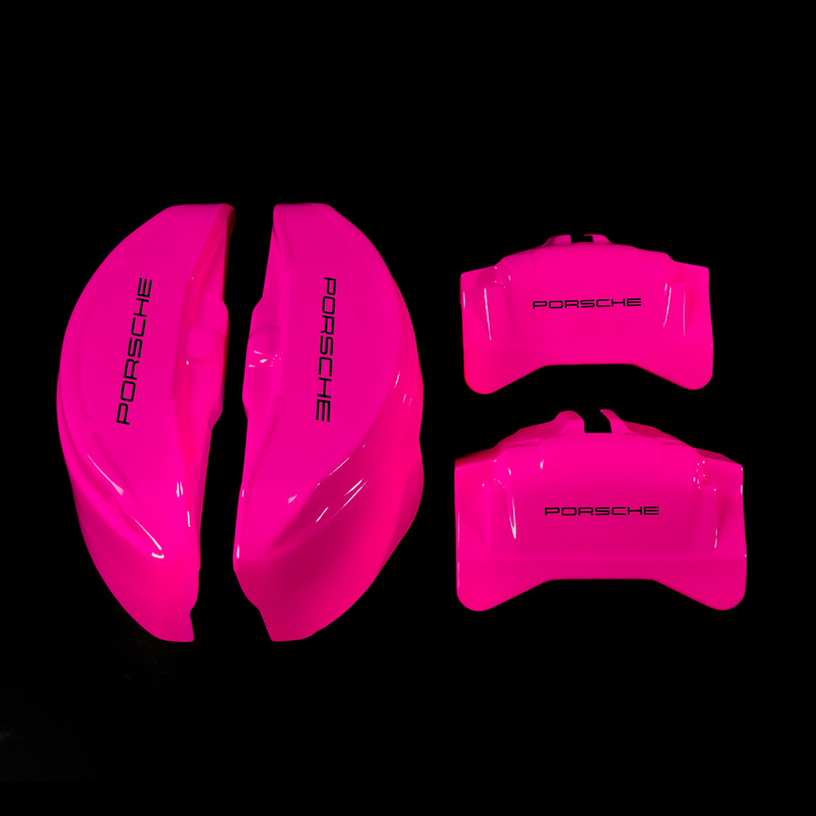 Custom Brake Caliper Covers for Porsche in Fuchsia Color – Set of 4 + Warranty