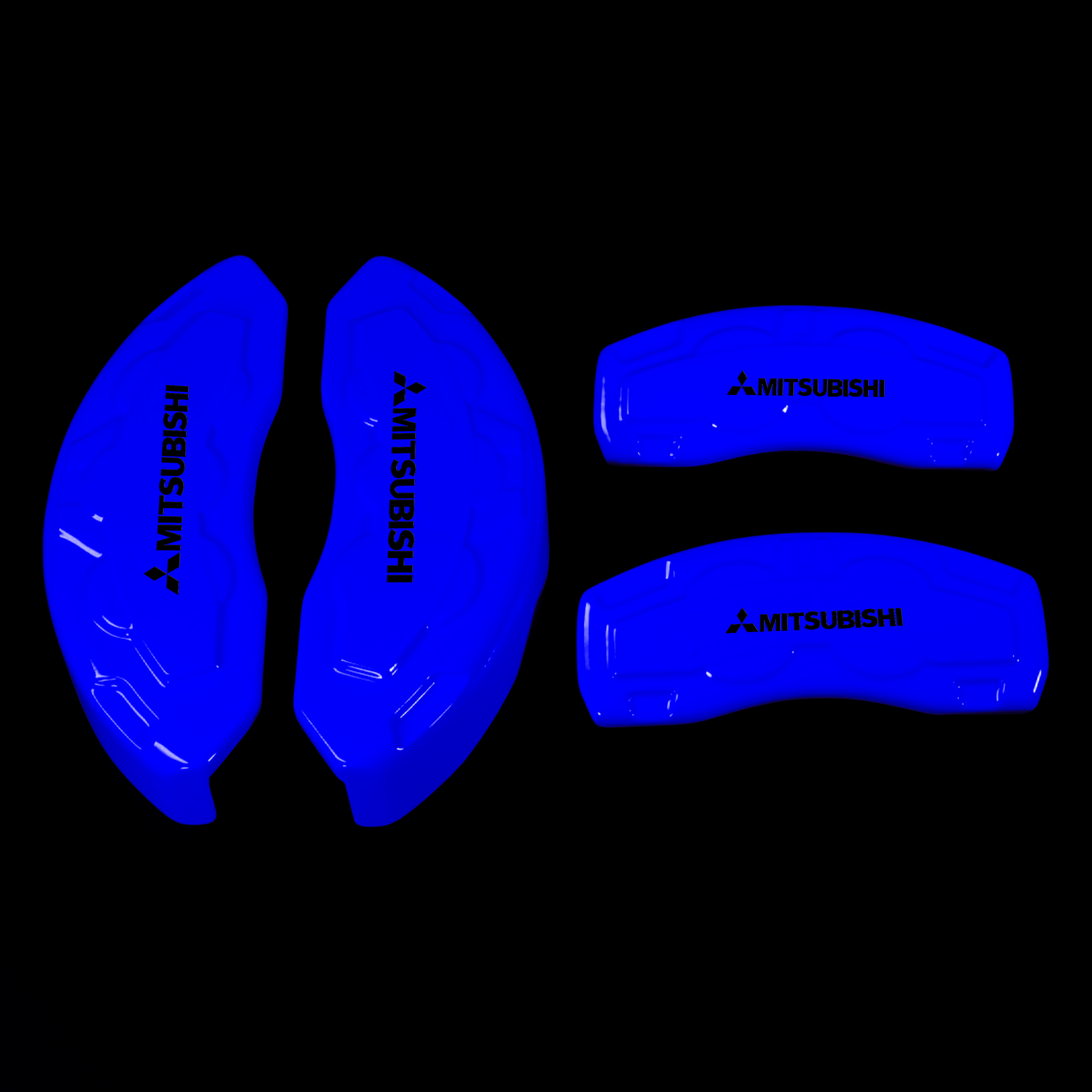 Custom Brake Caliper Covers for Mitsubishi in Blue Color – Set of 4 + Warranty