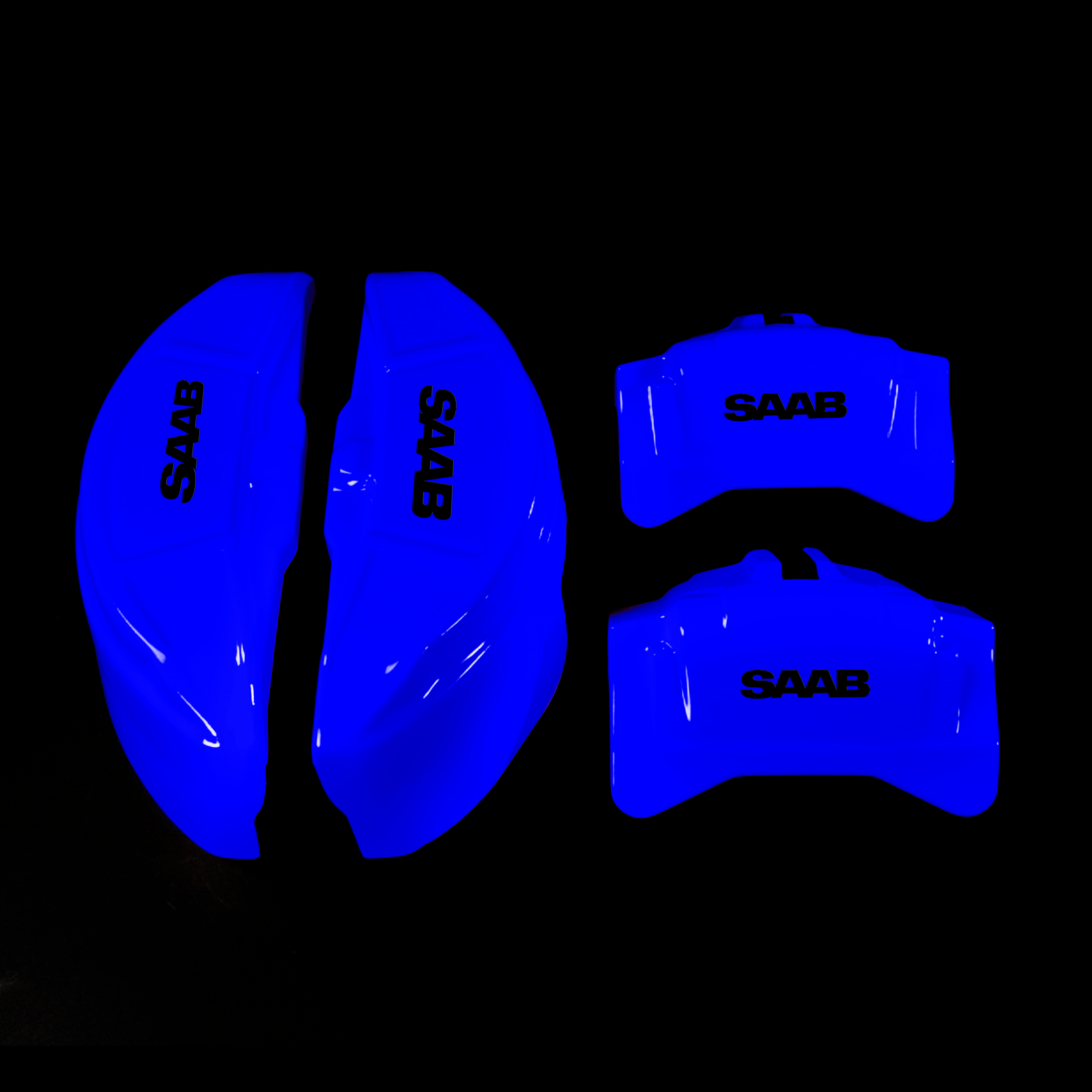 Custom Brake Caliper Covers for Saab in Blue Color – Set of 4 + Warranty