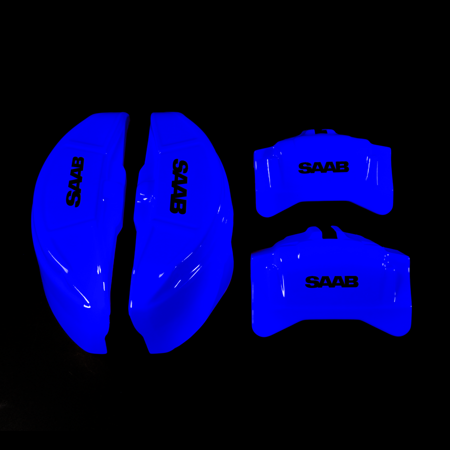 Custom Brake Caliper Covers for Saab in Blue Color – Set of 4 + Warranty