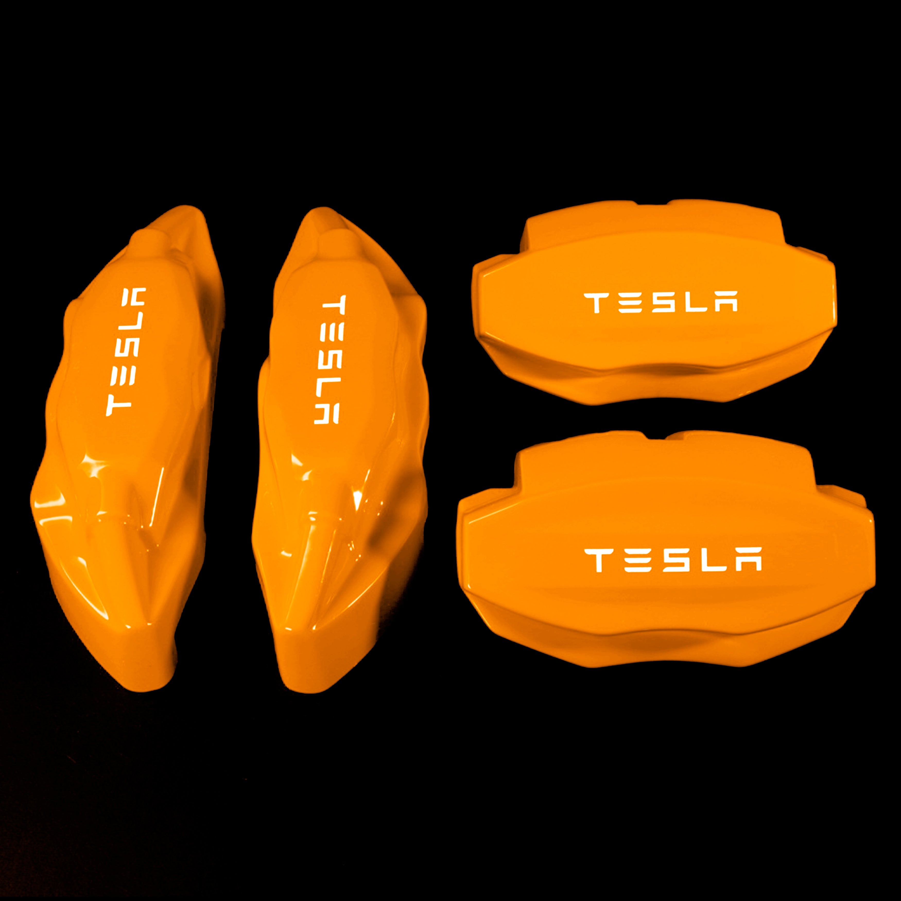 Brake Caliper Covers for Tesla Model X 2021-2023 in Orange Color – Set of 4 + Warranty