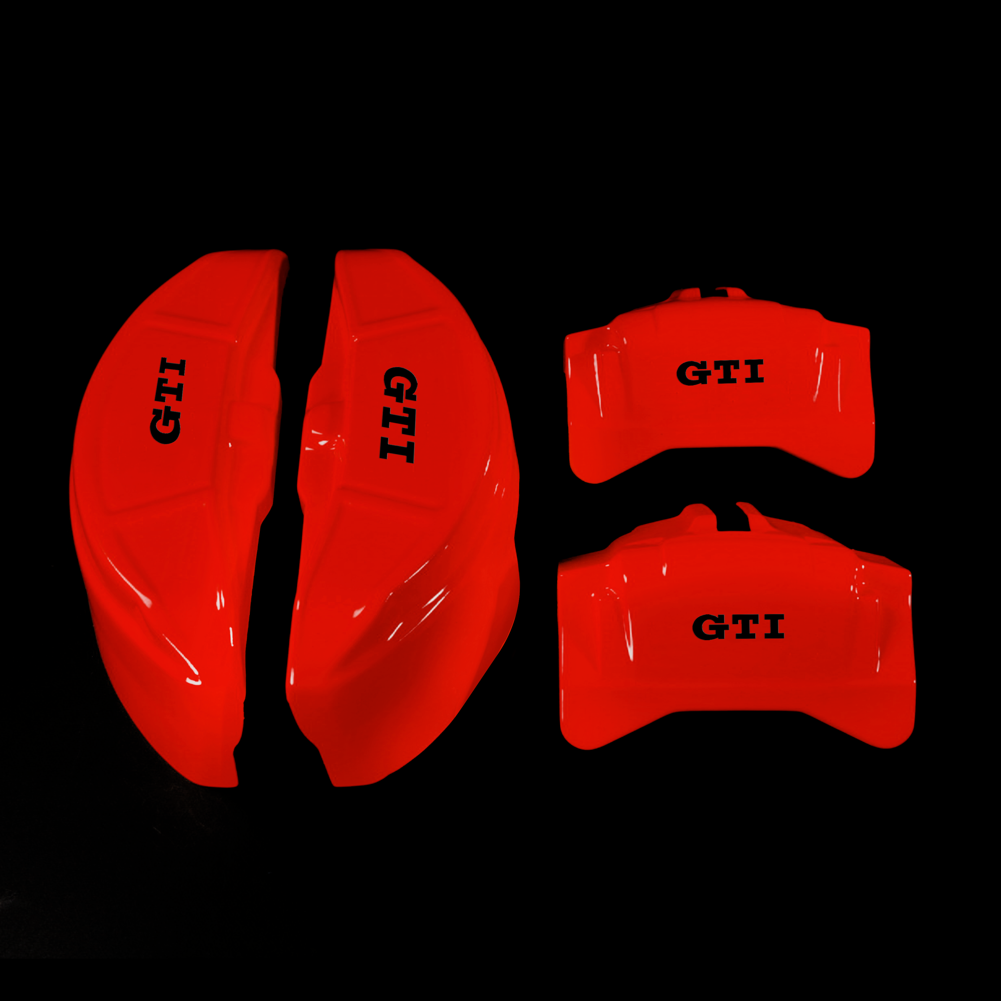 Custom Brake Caliper Covers for Volkswagen in Red Color – Set of 4 + Warranty