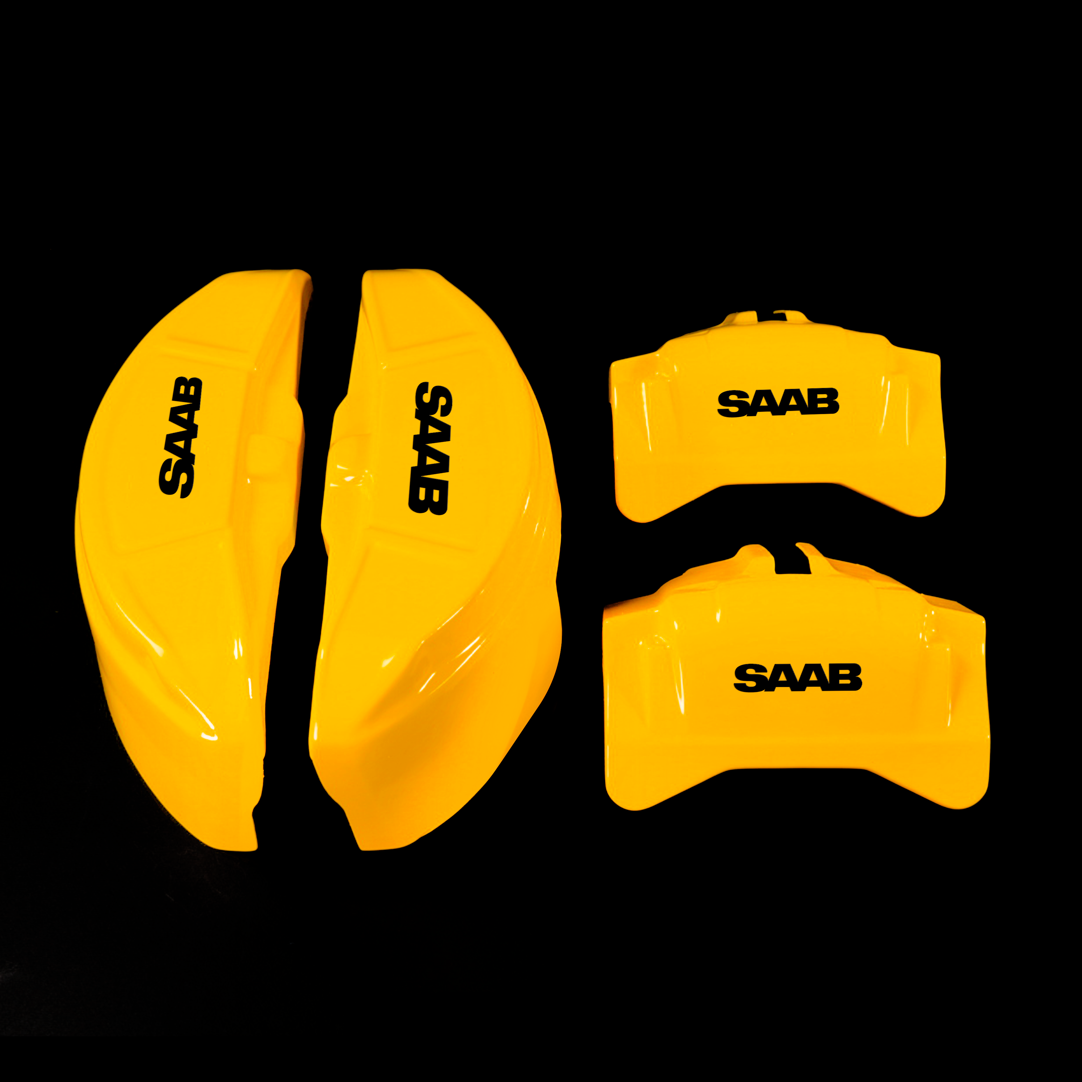 Custom Brake Caliper Covers for Saab in Yellow Color – Set of 4 + Warranty