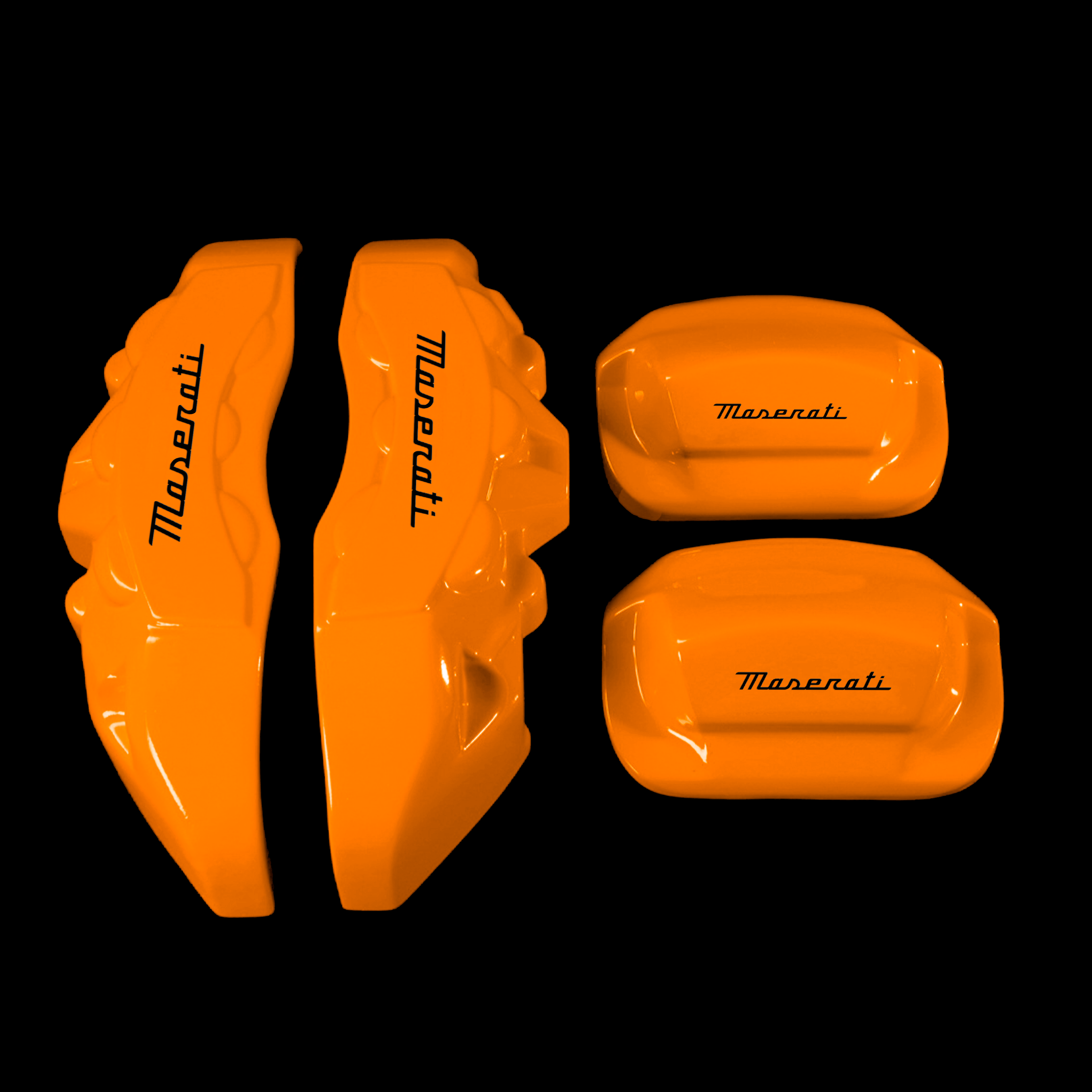 Custom Brake Caliper Covers for Maserati in Orange Color – Set of 4 + Warranty
