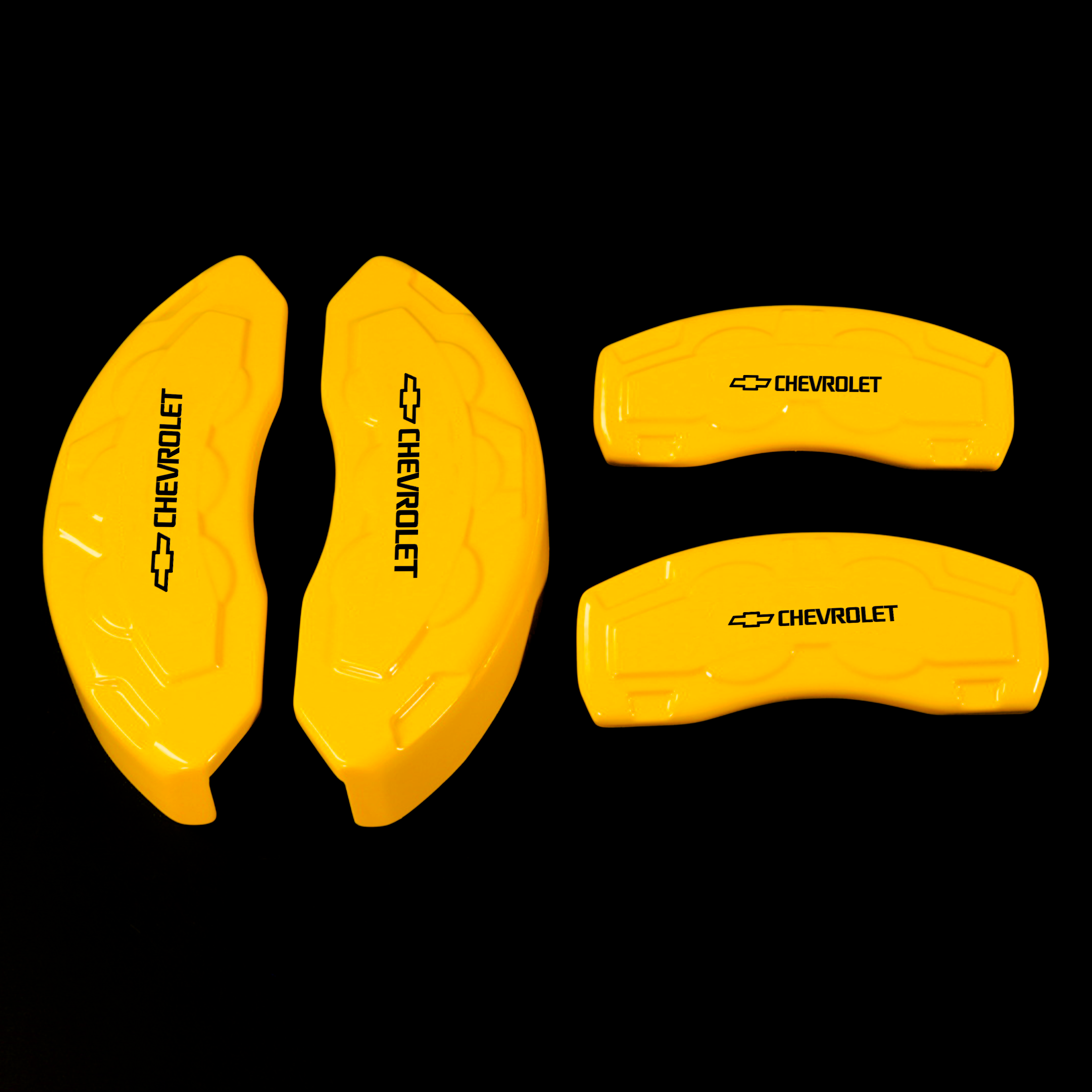 Custom Brake Caliper Covers for Chevrolet in Yellow Color – Set of 4 + Warranty