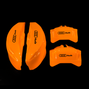 Custom Brake Caliper Covers for Audi in Orange Color – Set of 4 + Warranty