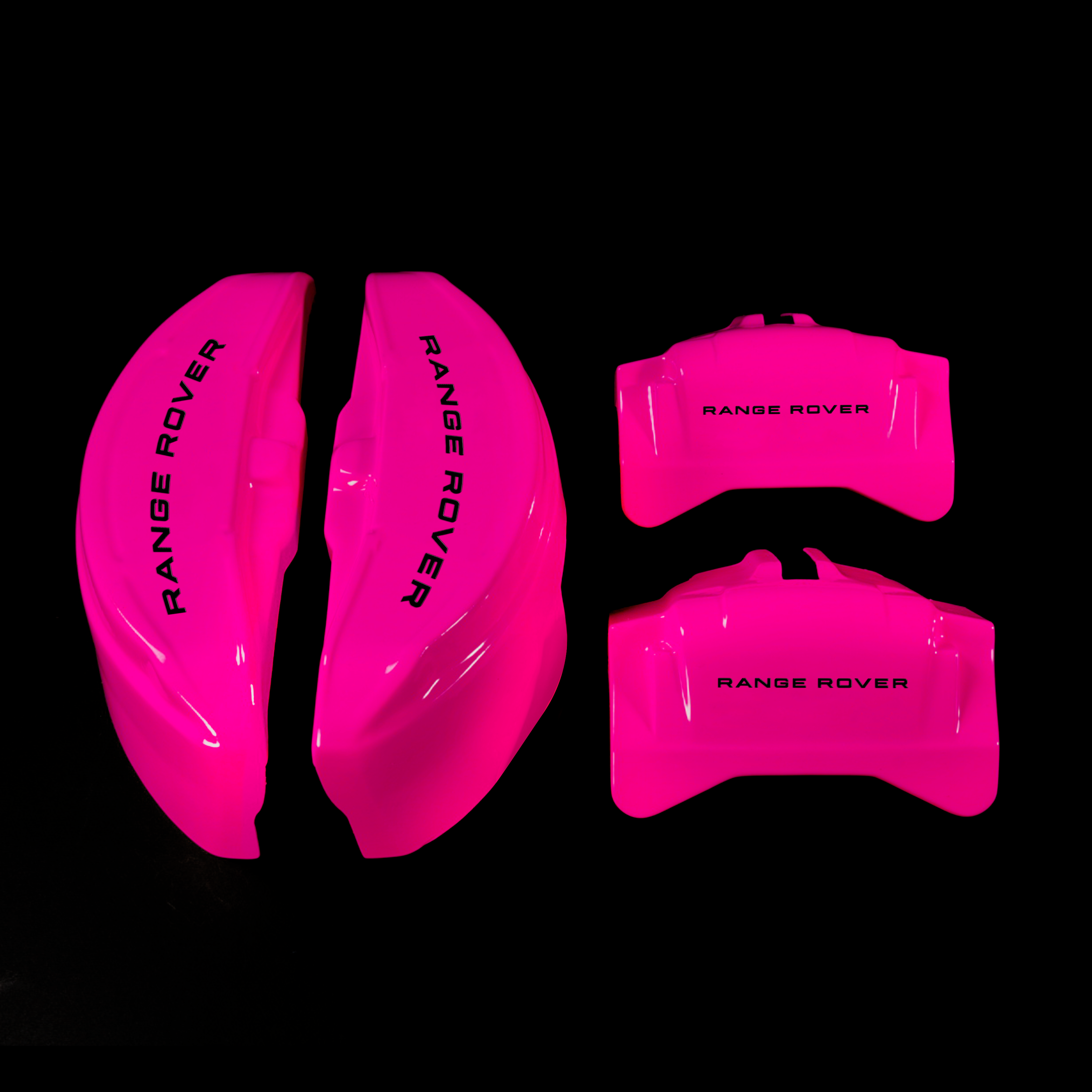 Custom Brake Caliper Covers for Land Rover in Fuchsia Color – Set of 4 + Warranty