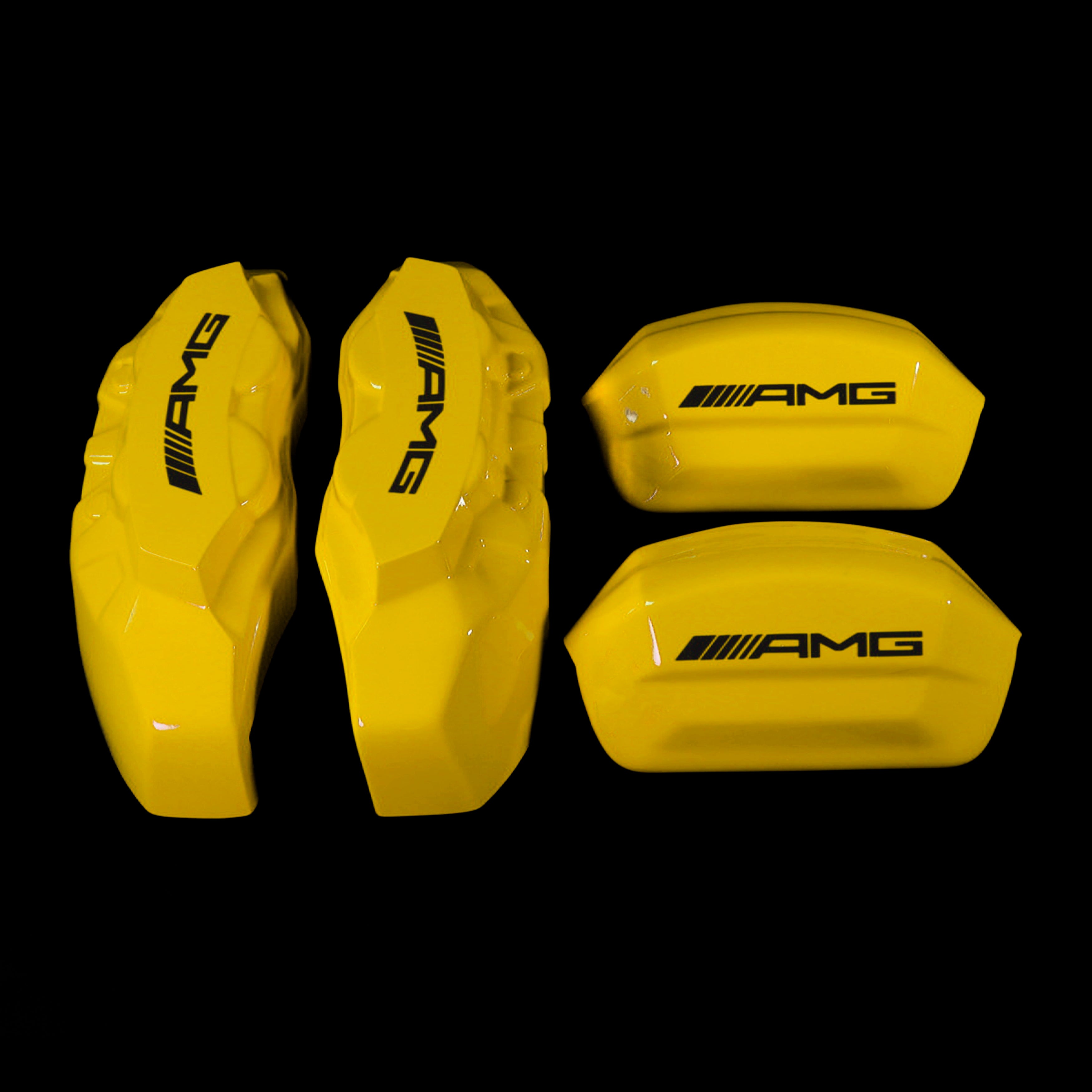 Brake Caliper Covers for Mercedes-Benz C43 2015-2018 – AMG Style in Yellow Color – Set of 4 + Warranty