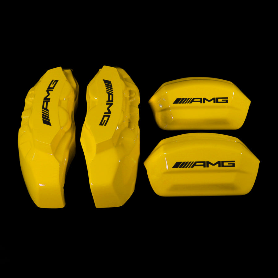 Brake Caliper Covers for Mercedes-Benz C43 2015-2018 – AMG Style in Yellow Color – Set of 4 + Warranty