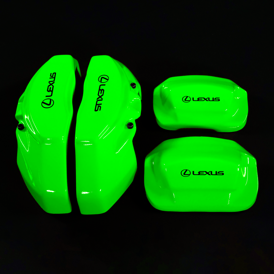 Custom Brake Caliper Covers for Lexus in Green Color – Set of 4 + Warranty