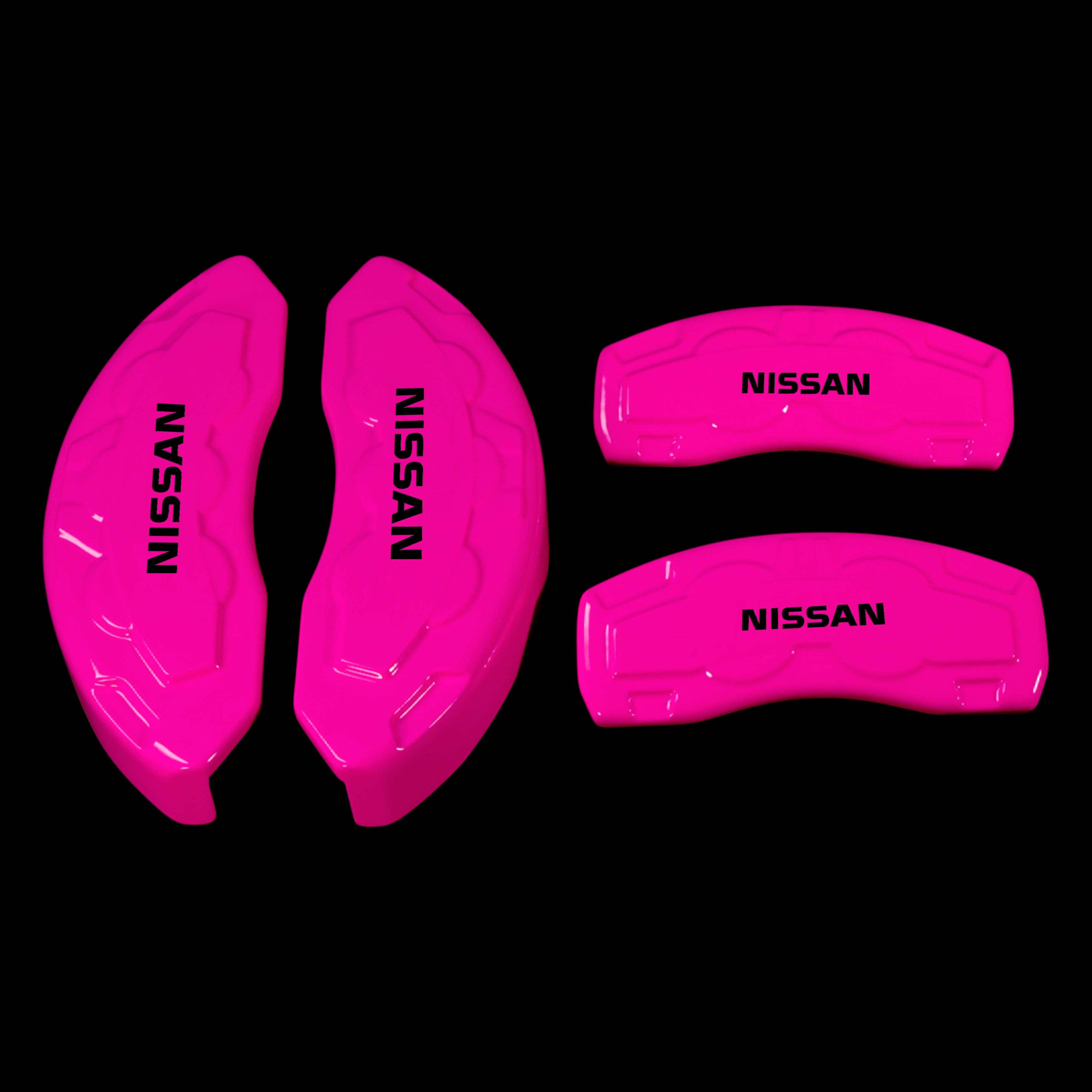 Custom Brake Caliper Covers for Nissan in Fuchsia Color – Set of 4 + Warranty