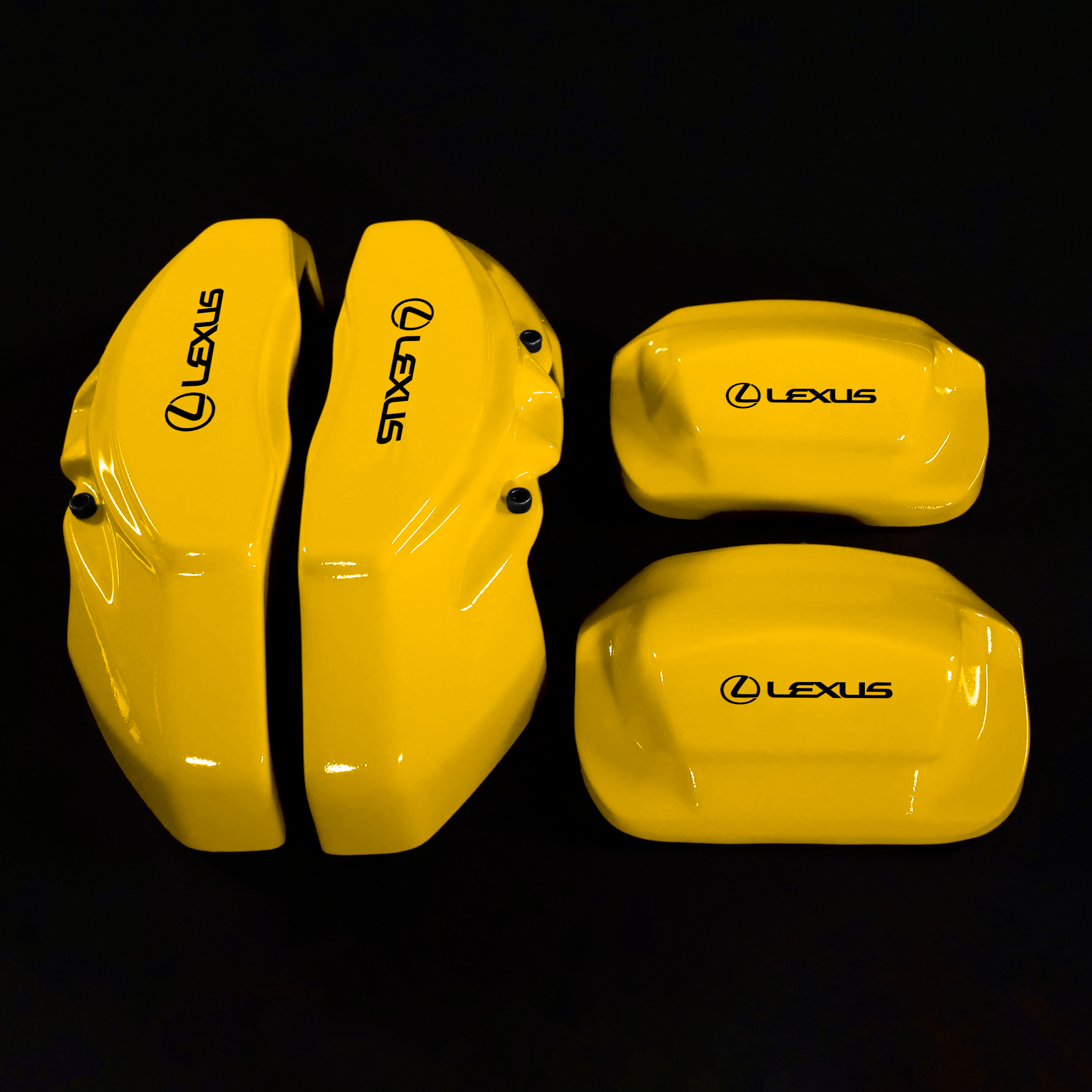 Custom Brake Caliper Covers for Lexus in Yellow Color – Set of 4 + Warranty